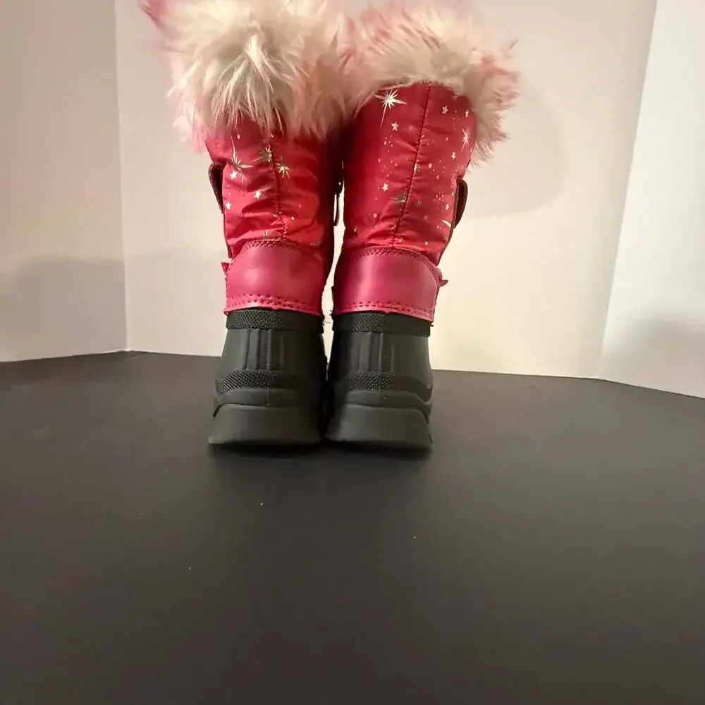 Dream Pairs Kids Girls Pink Waterproof Insulated Snow Boots Size‎ 13